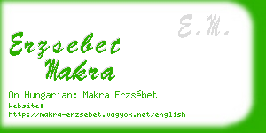 erzsebet makra business card
